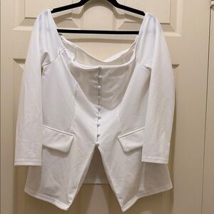 SHEIN White Off-Shoulder Top